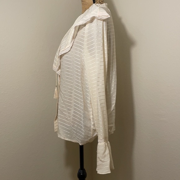 PAIGE Silvette Ruffle Silk Blouse - Picture 12 of 17